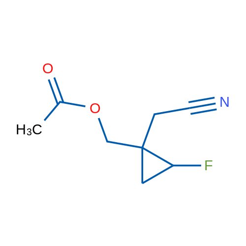 (1-(Cyanomethyl)-2-fluorocyclopropyl)methyl acetate 1g