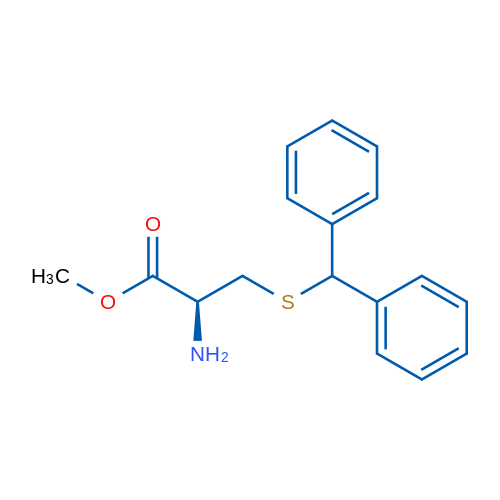 (S)-Methyl 2-amino-3-(benzhydrylthio)propanoate 1g