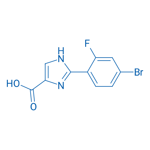 2-(4-Bromo-2-fluorophenyl)-1H-imidazole-4-carboxylic acid 250mg