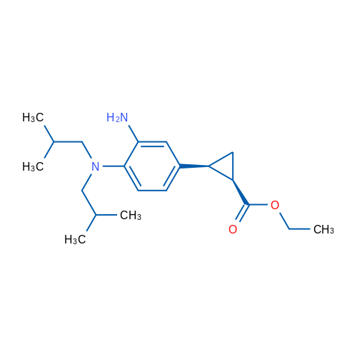 (1R,2S)-Ethyl 2-(3-amino-4-(diisobutylamino)phenyl)cyclopropanecarboxylate 50mg