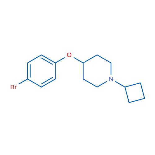 4-(4-Bromophenoxy)-1-cyclobutylpiperidine 1g