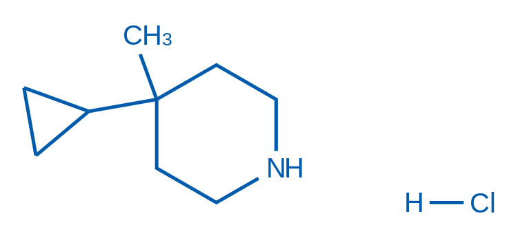 4-Cyclopropyl-4-methylpiperidine hydrochloride 250mg