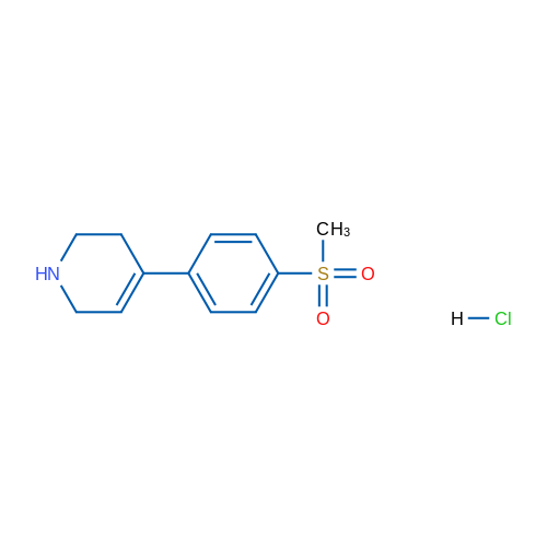 4-(4-(Methylsulfonyl)phenyl)-1,2,3,6-tetrahydropyridine hydrochloride 250mg
