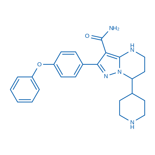 2-(4-Phenoxyphenyl)-7-(piperidin-4-yl)-4,5,6,7-tetrahydropyrazolo[1,5-a]pyrimidine-3-carboxamide 250mg