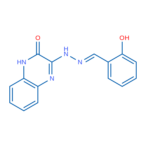 3-[(E)-2-[(2-Hydroxyphenyl)methylidene]hydrazin-1-yl]-1,2-dihydroquinoxalin-2-one 1g