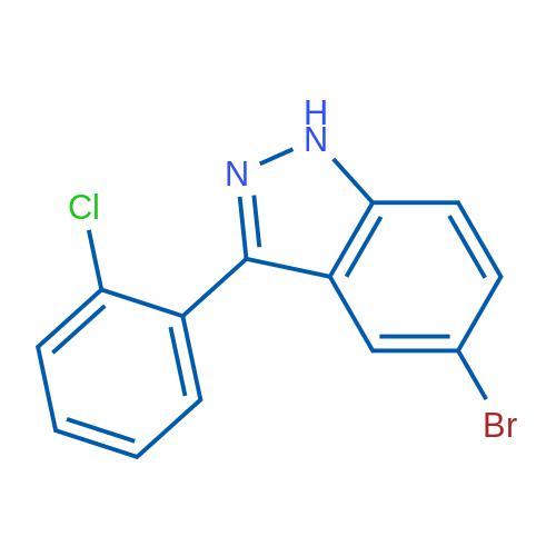 5-Bromo-3-(2-chlorophenyl)-1H-indazole 1g
