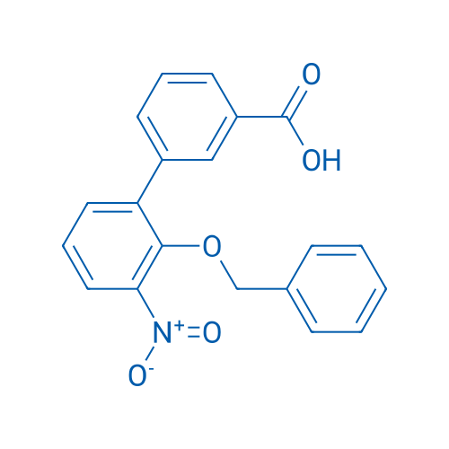 2'-(Benzyloxy)-3'-nitro-[1,1'-biphenyl]-3-carboxylic acid 100mg