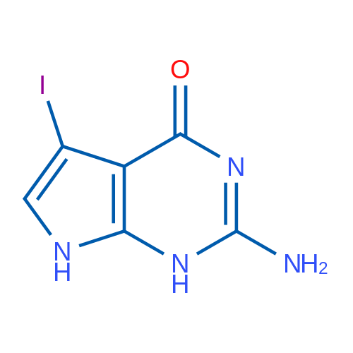 2-Amino-5-iodo-1H-pyrrolo[2,3-d]pyrimidin-4(7H)-one 1g