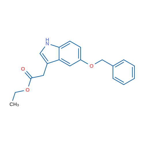 Ethyl 2-(5-(benzyloxy)-1H-indol-3-yl)acetate 250mg