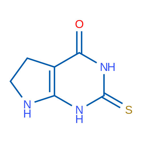 2-Thioxo-2,3,6,7-tetrahydro-1H-pyrrolo[2,3-d]pyrimidin-4(5H)-one 1g