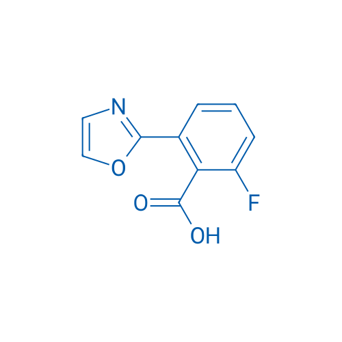 2-Fluoro-6-(oxazol-2-yl)benzoic acid 250mg