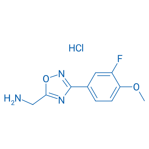 [3-(3-Fluoro-4-methoxyphenyl)-1,2,4-oxadiazol-5-yl]methanamine hydrochloride 1g