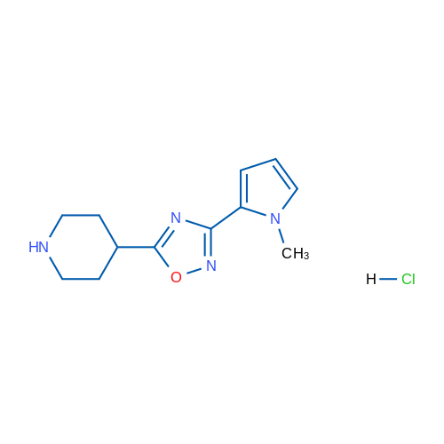 4-[3-(1-Methyl-1H-pyrrol-2-yl)-1,2,4-oxadiazol-5-yl]piperidine hydrochloride 1g