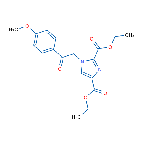 2,4-Diethyl 1-[2-(4-methoxyphenyl)-2-oxoethyl]-1H-imidazole-2,4-dicarboxylate 1g