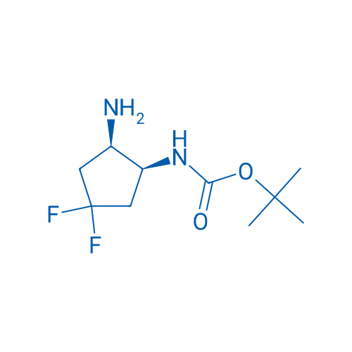 tert-Butyl ((1S,2R)-2-amino-4,4-difluorocyclopentyl)carbamate 250mg