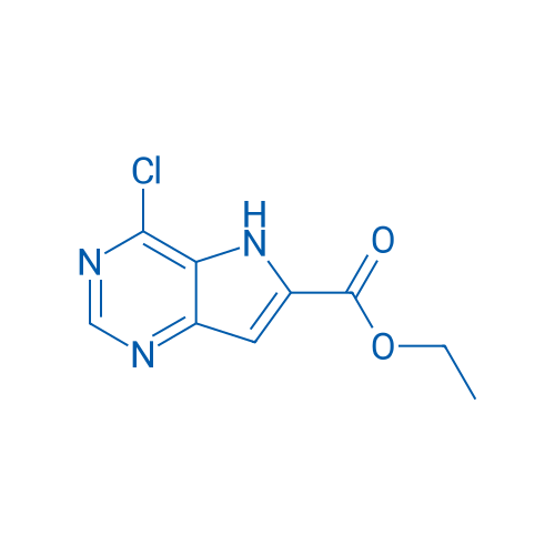 Ethyl 4-chloro-5H-pyrrolo[3,2-d]pyrimidine-6-carboxylate 5g