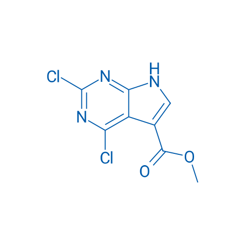 Methyl 2,4-dichloro-7H-pyrrolo[2,3-d]pyrimidine-5-carboxylate 1g