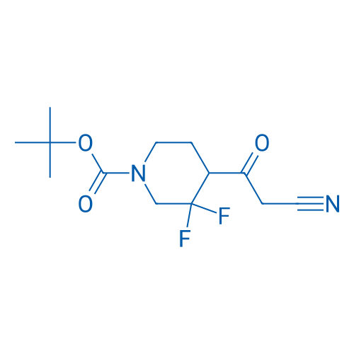 tert-Butyl 4-(2-cyanoacetyl)-3,3-difluoropiperidine-1-carboxylate 5g