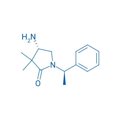 (4S)-4-amino-3,3-dimethyl-1-[(1r)-1-phenylethyl]pyrrolidin-2-one 250mg