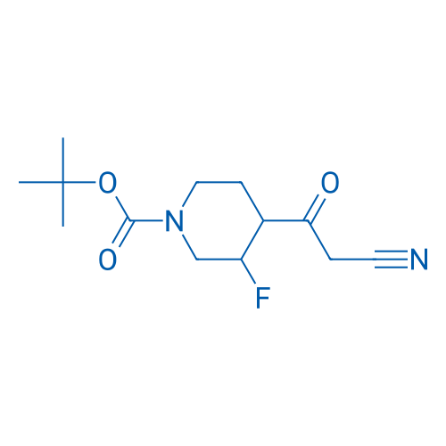 tert-Butyl 4-(2-cyanoacetyl)-3-fluoropiperidine-1-carboxylate 1g