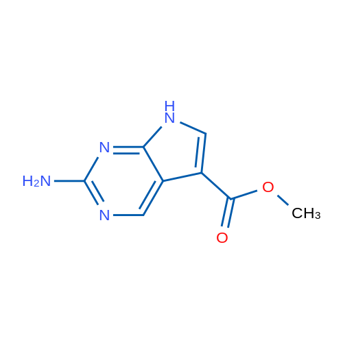 Methyl 2-amino-7H-pyrrolo[2,3-d]pyrimidine-5-carboxylate 5g