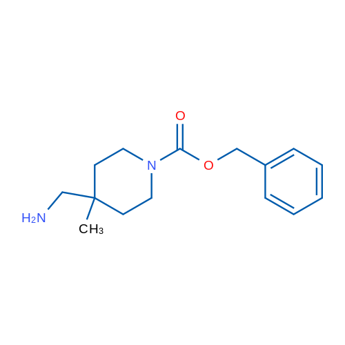 Benzyl 4-(aminomethyl)-4-methylpiperidine-1-carboxylate 100mg