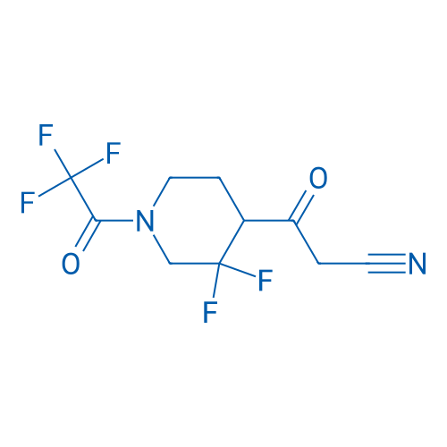 3-(3,3-Difluoro-1-(2,2,2-trifluoroacetyl)piperidin-4-yl)-3-oxopropanenitrile 100mg