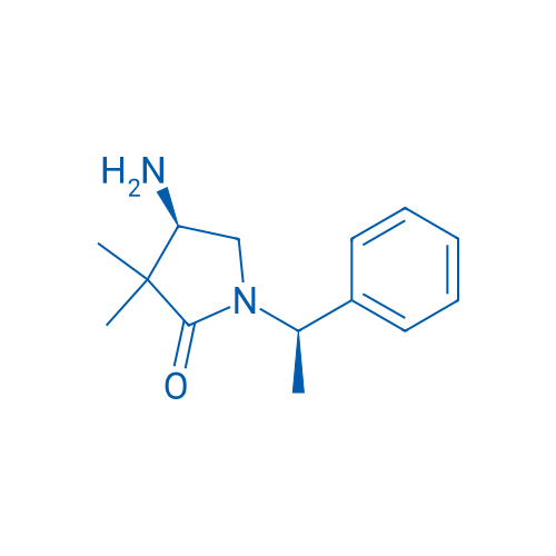 rel-(R)-4-Amino-3,3-dimethyl-1-((R)-1-phenylethyl)pyrrolidin-2-one 1g