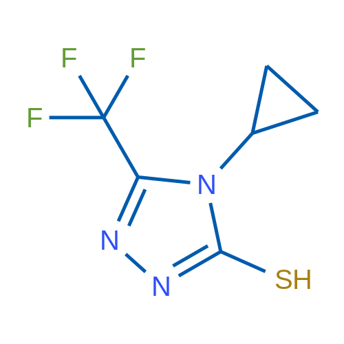 4-Cyclopropyl-5-(trifluoromethyl)-4h-1,2,4-triazole-3-thiol 1g