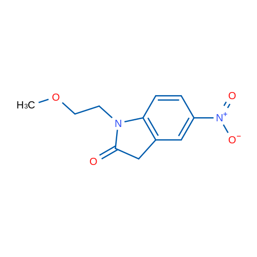 1-(2-Methoxyethyl)-5-nitroindolin-2-one 1g