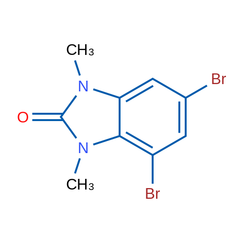 4,6-Dibromo-1,3-dimethyl-1H-benzo[d]imidazol-2(3H)-one 1g