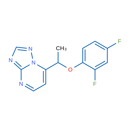 7-[1-(2,4-Difluorophenoxy)ethyl]-[1,2,4]triazolo[1,5-a]pyrimidine 1g
