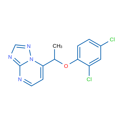 7-[1-(2,4-Dichlorophenoxy)ethyl]-[1,2,4]triazolo[1,5-a]pyrimidine 1g