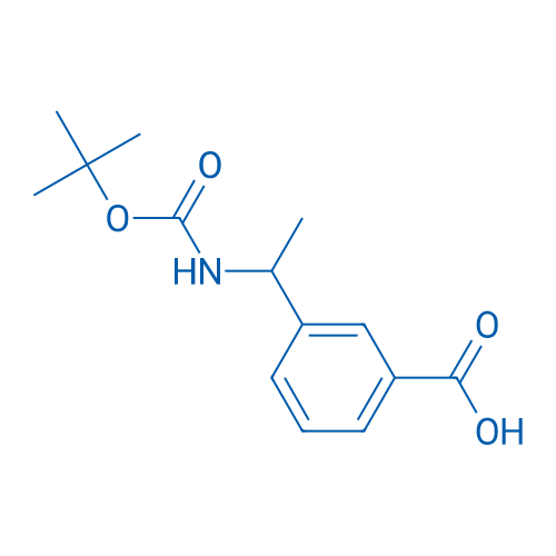 3-(1-((tert-Butoxycarbonyl)amino)ethyl)benzoic acid 250mg