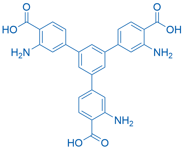 3,3''-Diamino-5'-(3-amino-4-carboxyphenyl)-[1,1':3',1''-terphenyl]-4,4''-dicarboxylic acid 250mg