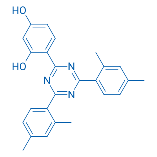 4-(4,6-Bis(2,4-dimethylphenyl)-1,3,5-triazin-2-yl)benzene-1,3-diol 1g