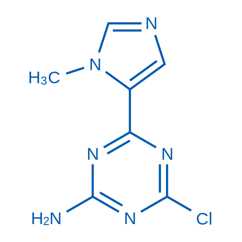 4-Chloro-6-(1-methyl-1H-imidazol-5-yl)-1,3,5-triazin-2-amine 1g