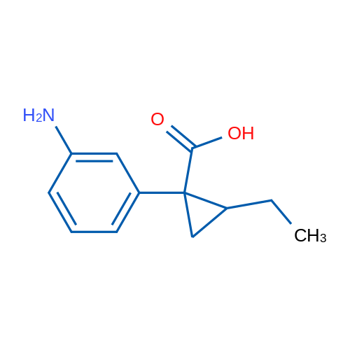 1-(3-Aminophenyl)-2-ethylcyclopropane-1-carboxylic acid 1g