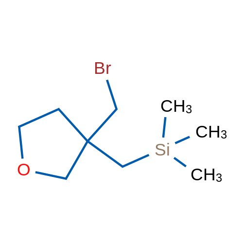 {[3-(bromomethyl)oxolan-3-yl]methyl}trimethylsilane 1g