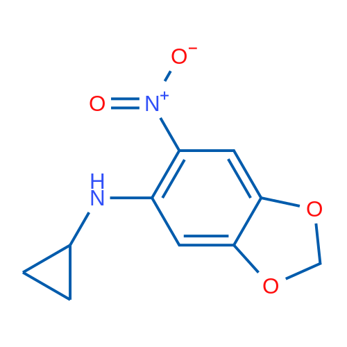 N-Cyclopropyl-6-nitrobenzo[d][1,3]dioxol-5-amine 1g