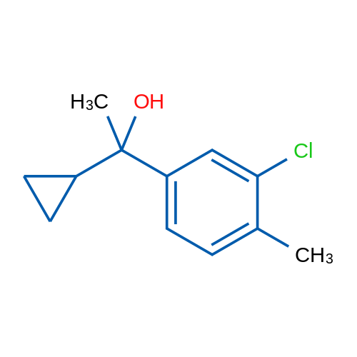 1-(3-Chloro-4-methylphenyl)-1-cyclopropylethanol 1g