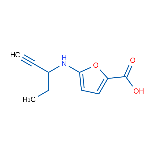 5-[(Pent-1-yn-3-yl)amino]furan-2-carboxylic acid 1g