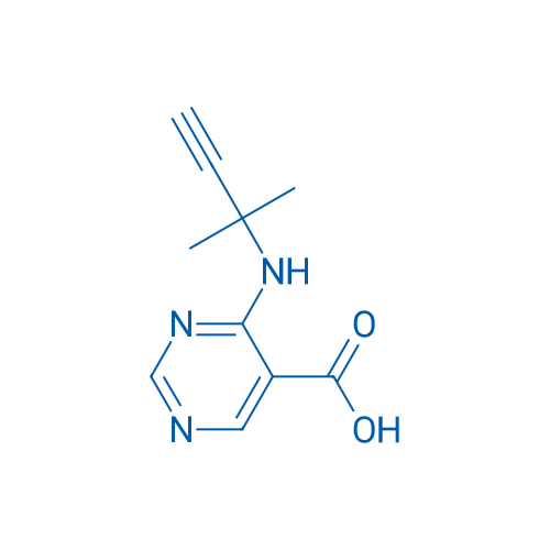 4-[(2-Methylbut-3-yn-2-yl)amino]pyrimidine-5-carboxylic acid 1g