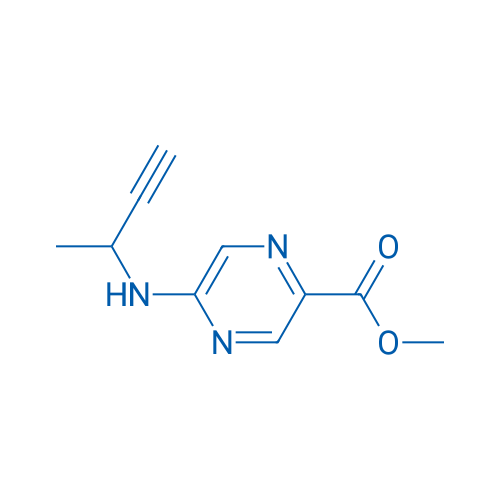 Methyl 5-[(but-3-yn-2-yl)amino]pyrazine-2-carboxylate 1g