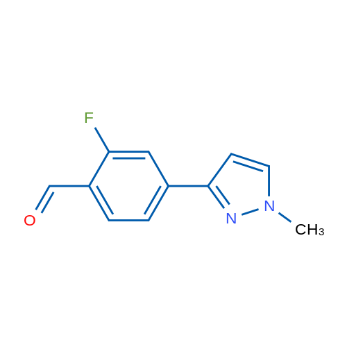 2-Fluoro-4-(1-methyl-1H-pyrazol-3-yl)benzaldehyde 1g
