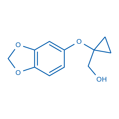 (1-(Benzo[d][1,3]dioxol-5-yloxy)cyclopropyl)methanol 50mg
