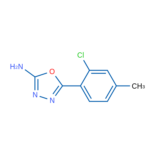 5-(2-Chloro-4-methylphenyl)-1,3,4-oxadiazol-2-amine 1g