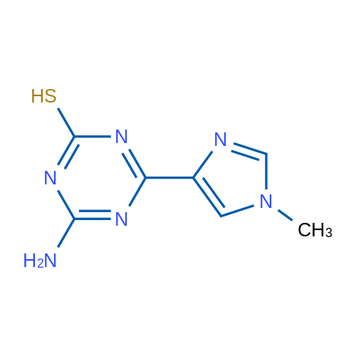4-Amino-6-(1-methyl-1H-imidazol-4-yl)-1,3,5-triazine-2-thiol 1g