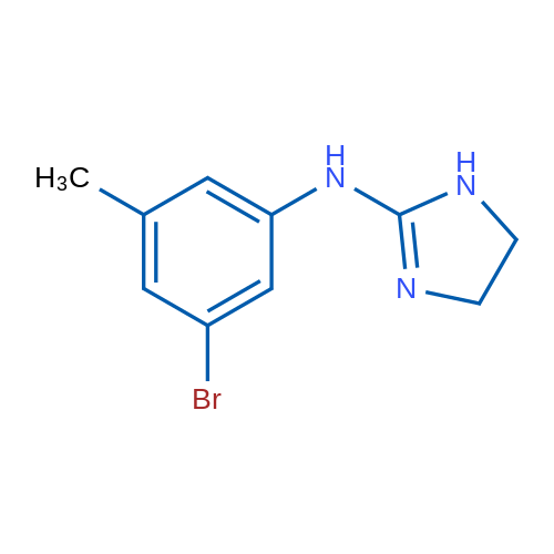 N-(3-Bromo-5-methylphenyl)-4,5-dihydro-1H-imidazol-2-amine 1g