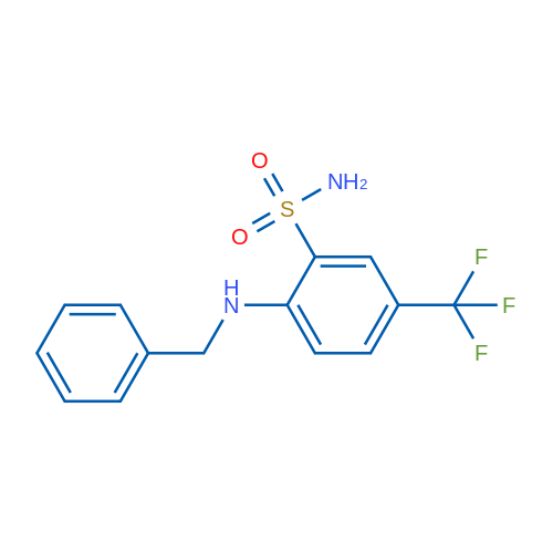 2-(Benzylamino)-5-(trifluoromethyl)benzenesulfonamide 1g